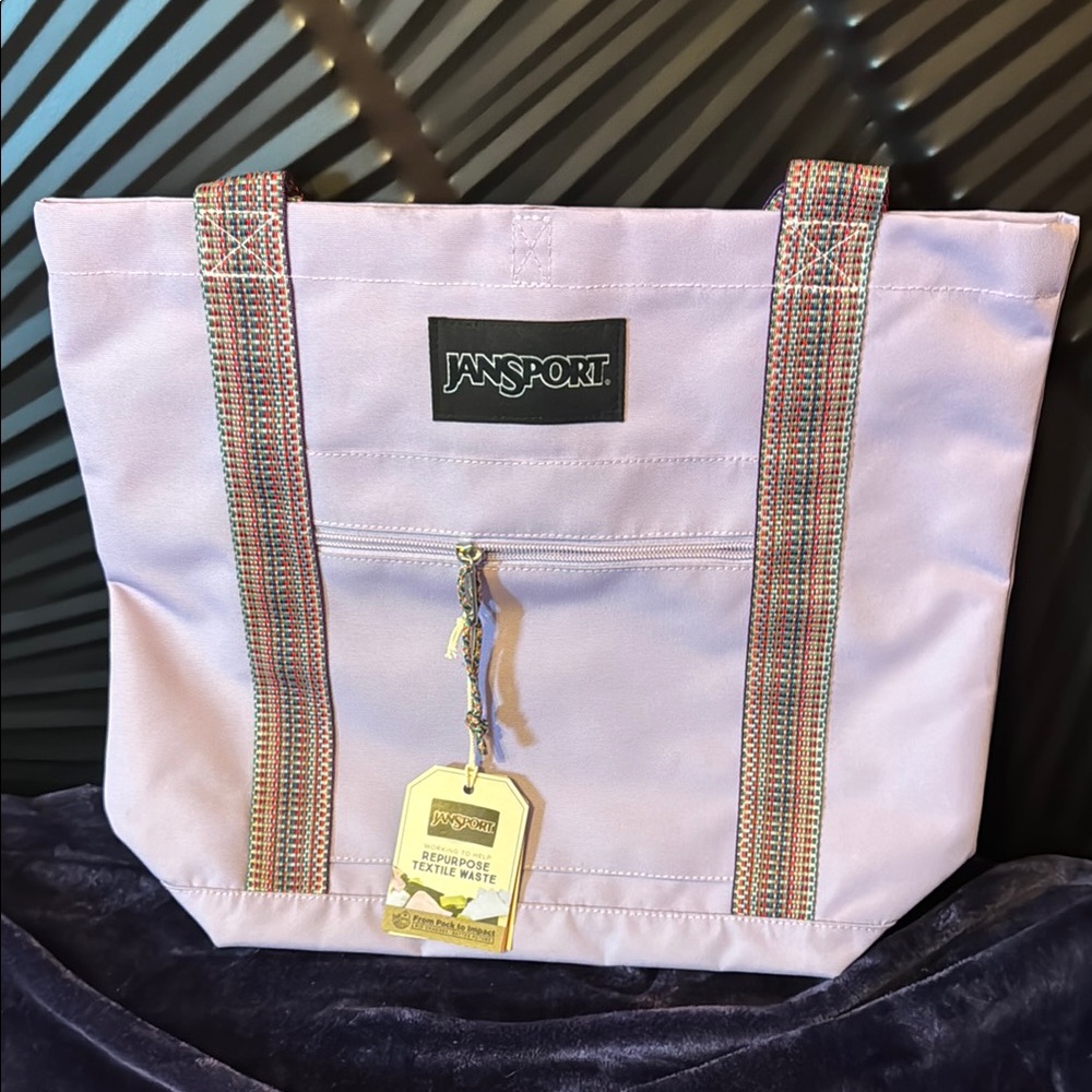Jansport Purple Tote Bag Durable and Spacious